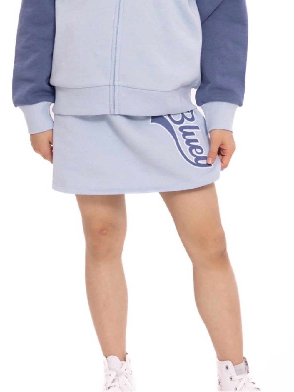 NWT Bluey Skort Girls XL 14-16‎ Light Blue Athletic Skirt Shorts